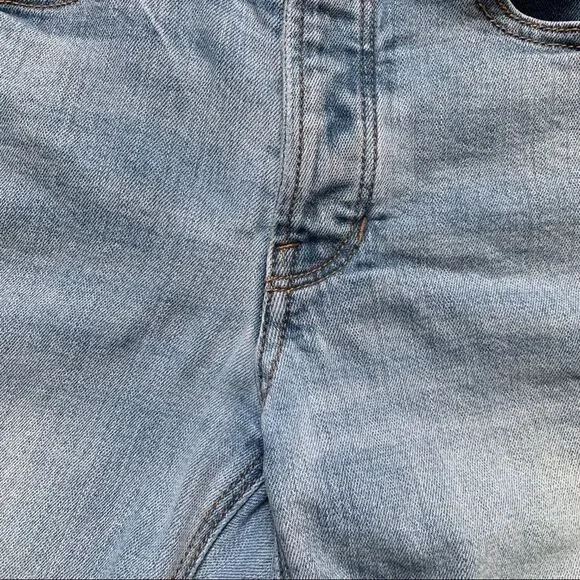 American Eagle Vintage Hi-Rise Jeans Size 2 Light Wash Distressed Ripped Holes - Picture 11 of 12
